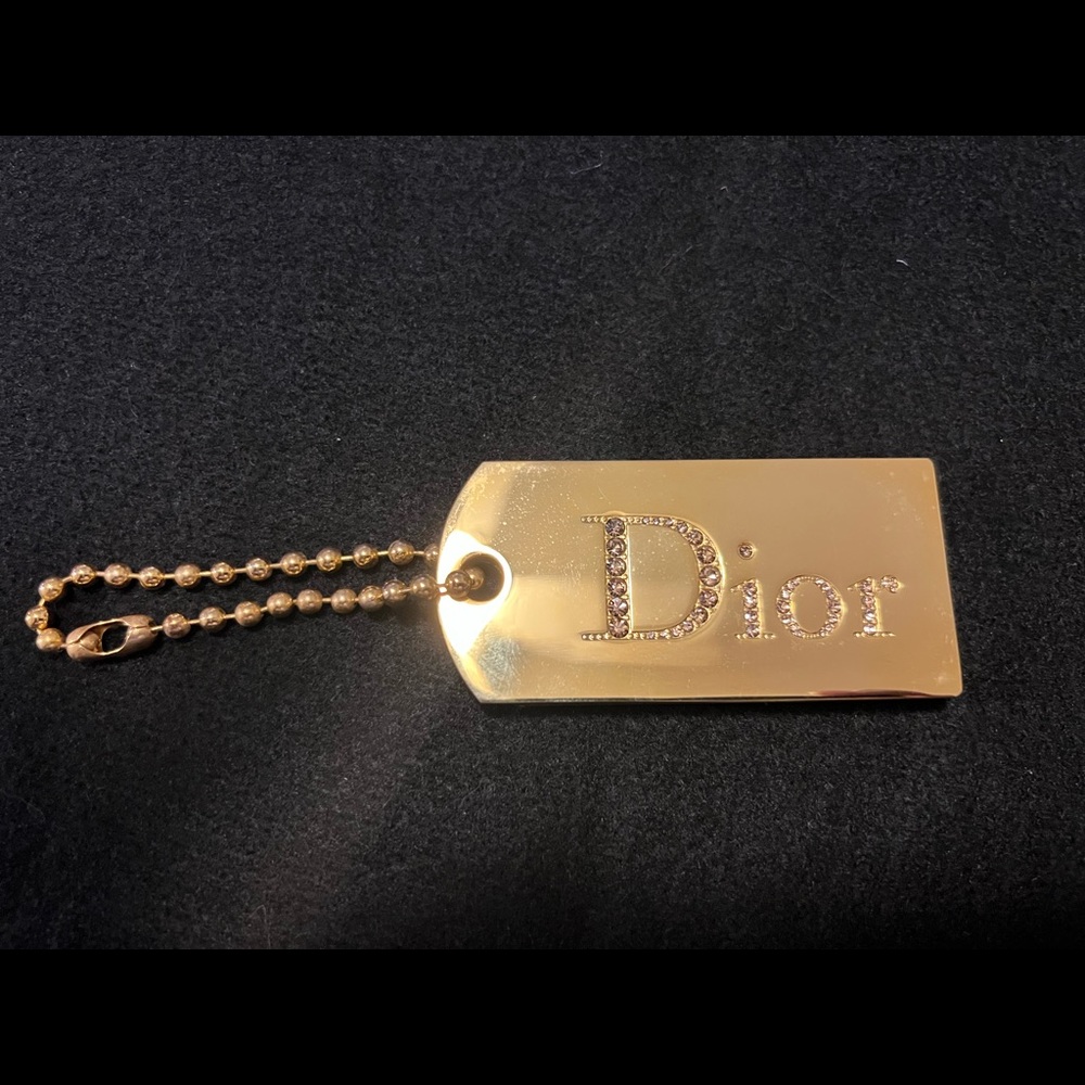 Authentic CHRISTIAN DIOR Sparkle Gold Dog Tag Lipgloss Palette